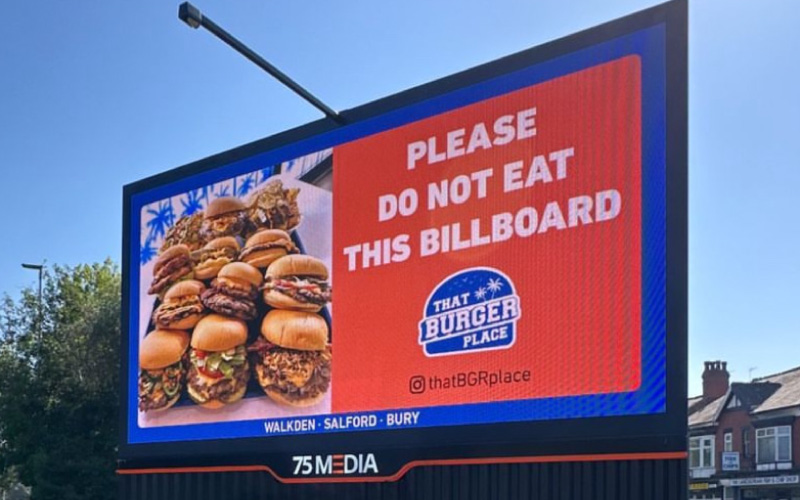 Billboard Design in Salford for That Burger Place