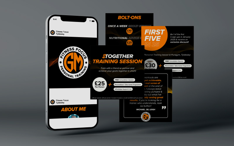 Social Media Branding for a local personal trainer
